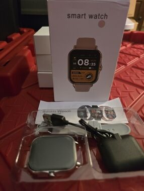 NIB - Smart Watch - Grey Silicone Band